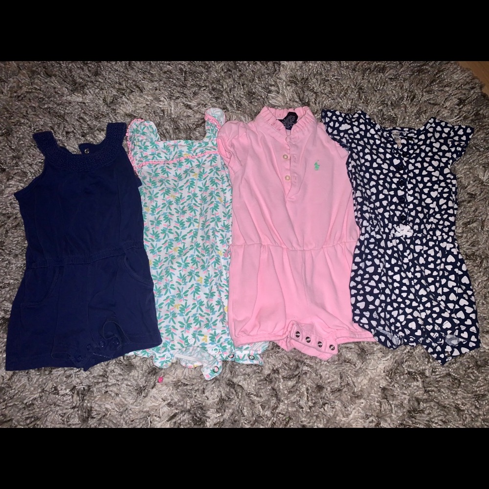 Girl’s Size 18 Months Rompers